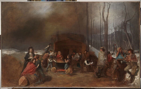 Sugaring Off, c. 1865 (oil on canvas)