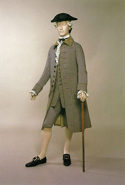 Suit, c. 1770-80 (wool, linen & velvet)