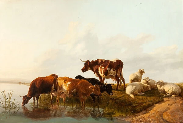 A Summer Afternoon, 1861 (oil on canvas)
