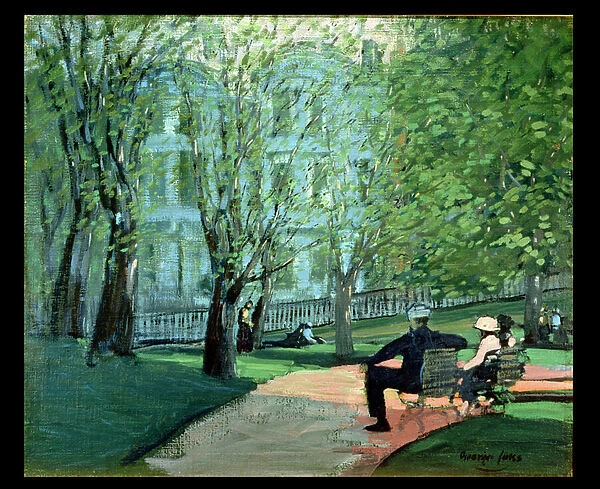 Summer Day, Boston Public Garden, c. 1923 (oil on canvas)