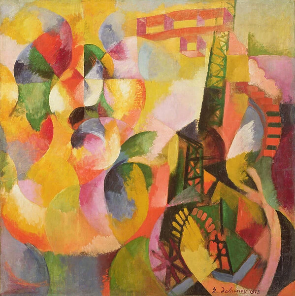 Sun Tower, Airplane, 1913 (oil on canvas)