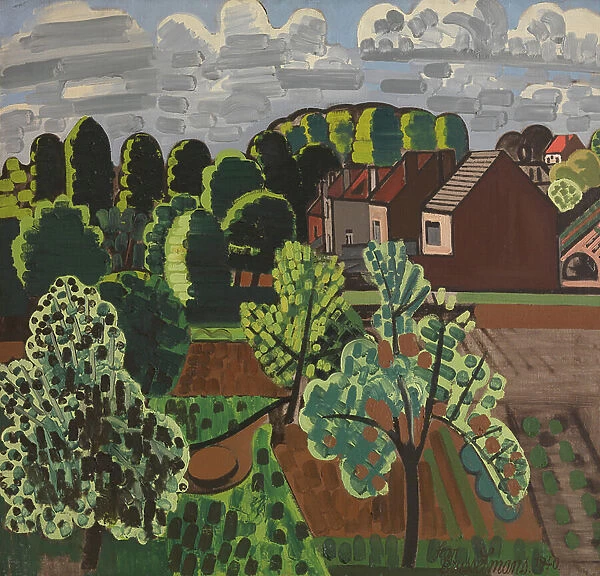 Sunny Brabant Landscape, 1940 (oil on canvas)