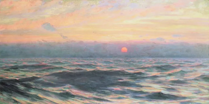 Framed Print : Sunset, c. 1900