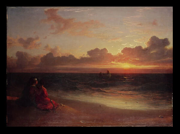 Sunset (oil on canvas)