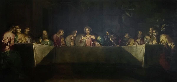 Last supper, 1645, (oil on canvas)