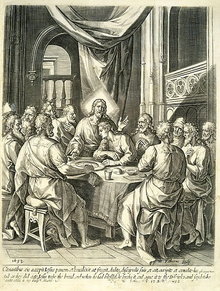 The Last Supper, 1653 (engraving)
