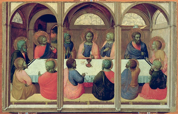 The Last Supper, from the Arte della Lana Altarpiece, c. 1426 (oil on panel)