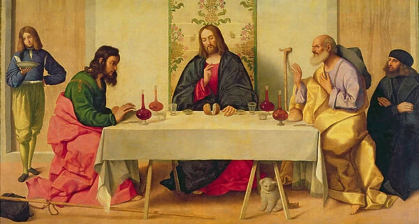 The Supper at Emmaus, 1520 (oil on canvas)