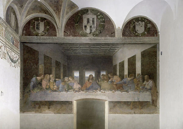 The last Supper (fresco, 1495-1497) (after 1999 restauration)