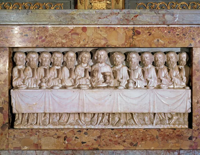 Framed Print : The Last Supper (marble)
