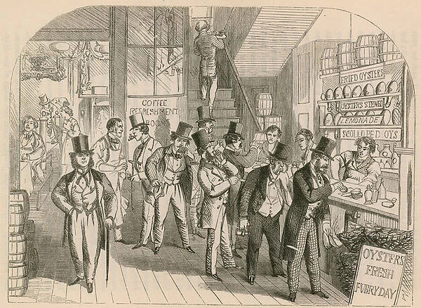 Supper rooms in The Haymarket (engraving)