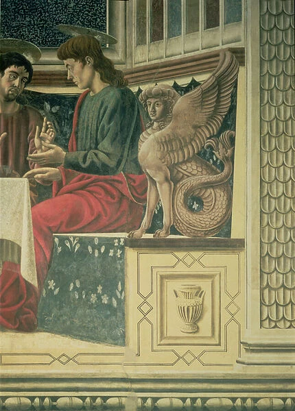 The Last Supper, detail of St. James the Less, 1447 (fresco) (detail of 85172)