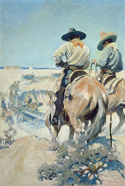 Supply Wagons, 1905 (oil on canvas)