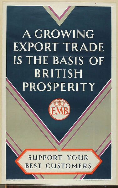Support Your Best Customers, from the series Where Our Exports Go, c. 1927 [6321242] (colour litho)