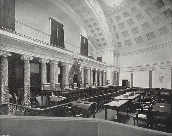 Supreme Court Room, Washington, DC (b  /  w photo)