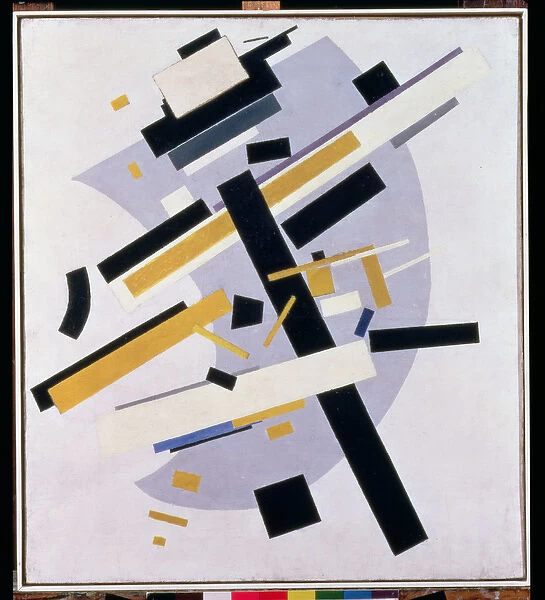 Supremus No. 58 Dynamic Composition in Yellow and Black, 1916 (oil on canvas)