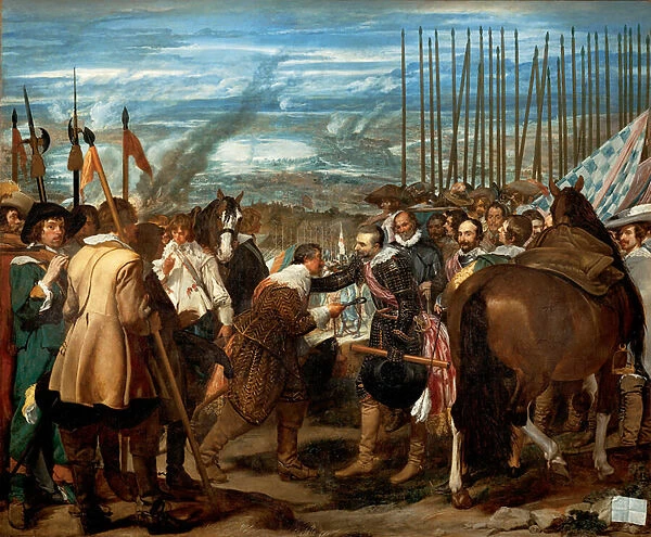 The surrender of Breda on June 5, 1625 (oil on canvas, 1634-1635)