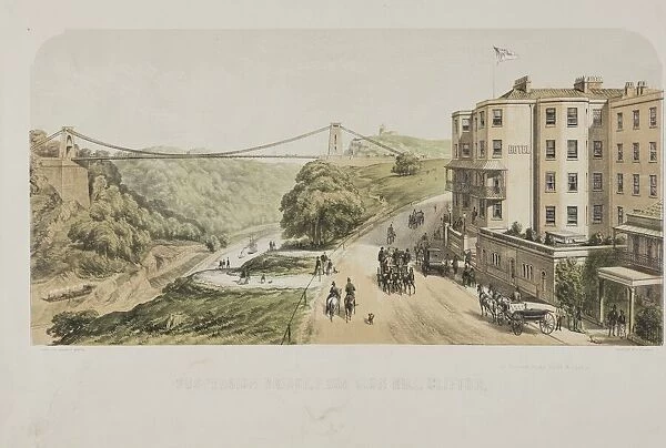 Suspension Bridge, from Sion Hill, Clifton, c. 1875 (colour litho)