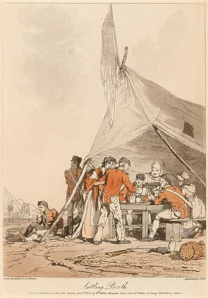 Suttling Booth, 1808 circa (etching)