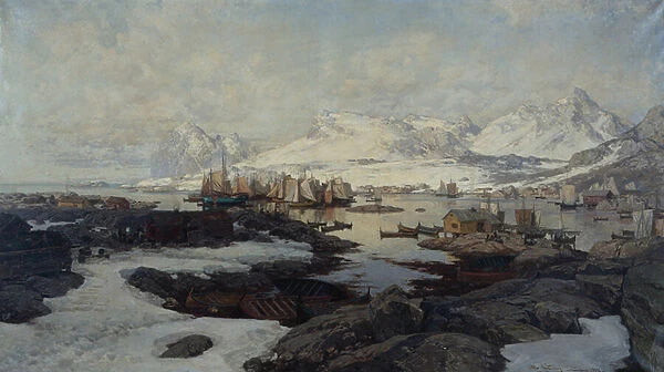 From Svolvaer, 1882 (oil on canvas)