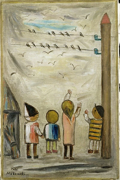 Swallows, 1931 (oil on canvas)