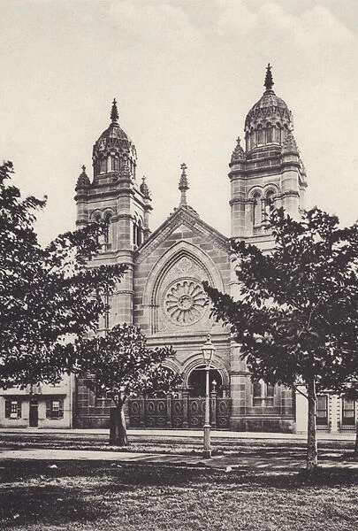 Sydney: Synagogue (b  /  w photo)