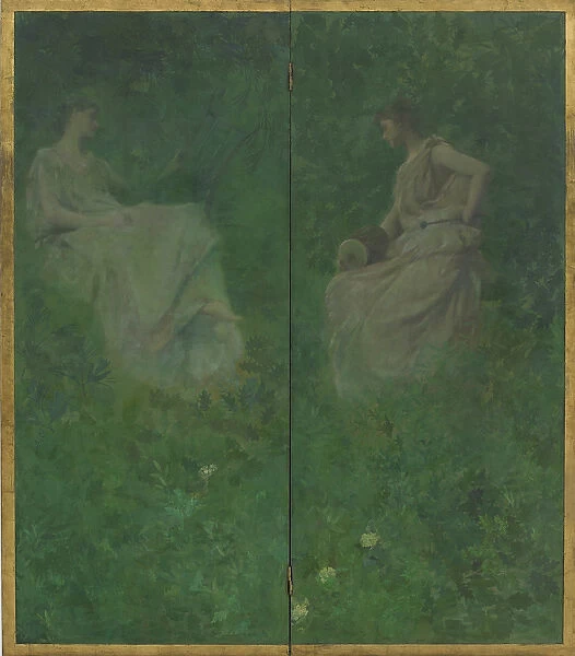 The Four Sylvan Sounds, 1896-97 (oil on wood panels)
