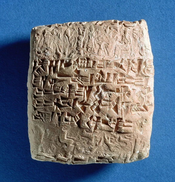 Tablet recording grain sale from Kultepe, Turkey, Assyrian, 19th century BC (baked clay)