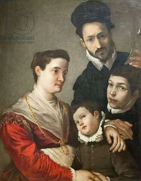 The Tacconi family, 1590 circa, (oil on canvas)