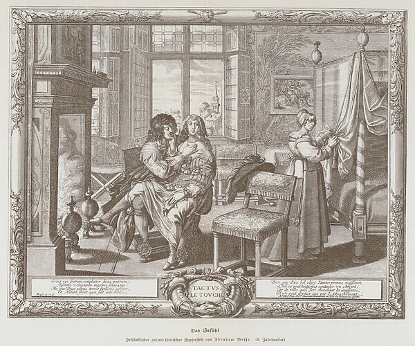 Tactus (the Touch), 18th Century (litho)