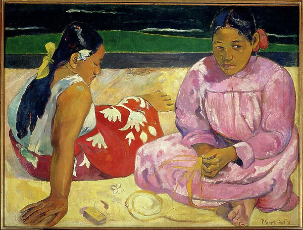 Tahitian women or On the Beach, 1891 (oilon canvas)