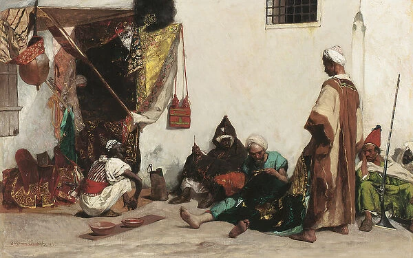 The Tailors Shop, 1878 (oil on canvas)