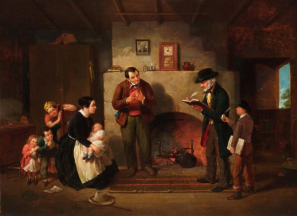 Taking the Census, 1854 (oil on canvas)