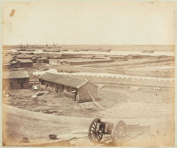 Taku Fort, China, 1860 (b  /  w photo)