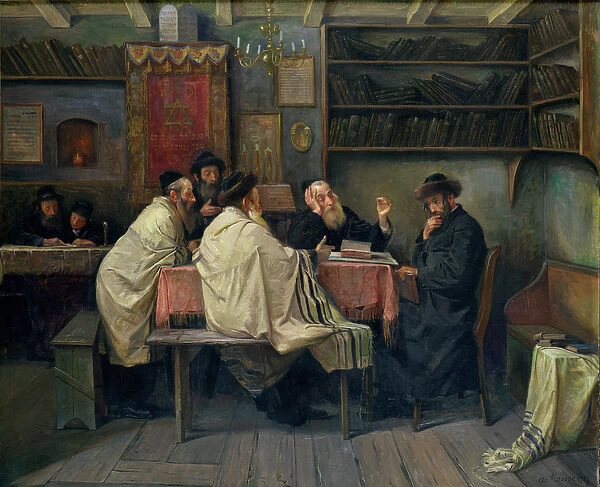 Talmudists, 1927 (oil on canvas)