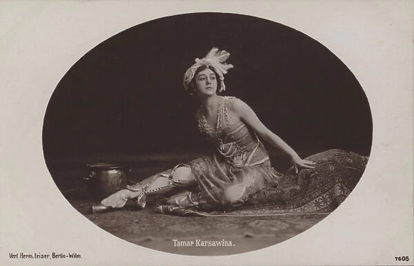 Tamara Karsavina, Russian ballerina and ballet teacher (b  /  w photo)