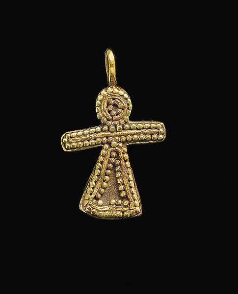 Tanit pendant, c. 7th - 6th century BC (gold)