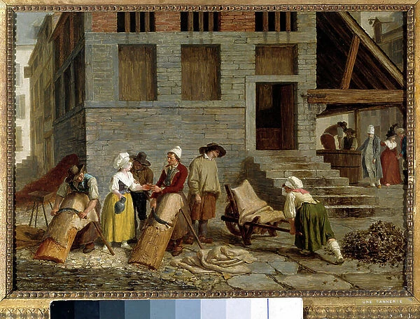 A tannery, 1790 (oil on canvas)