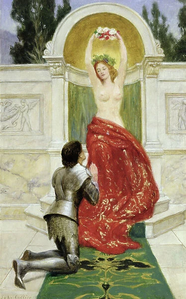 Tannhauser in the Venusburg, 1901 (oil on board) (see also 15172)