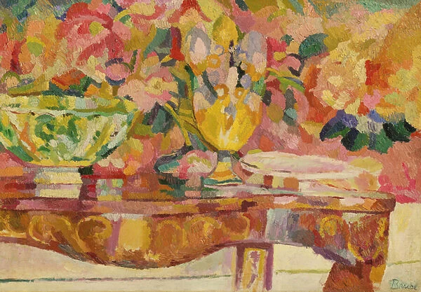 Tapestry and Console, 1912 (oil on canvas)