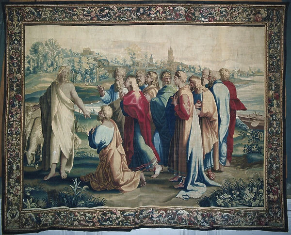 Tapestry depicting the Acts of the Apostles, the calling of Saint Paul (detail of the apostles)