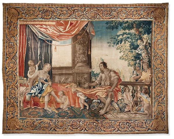Tapestry from the series, Women of Antiquity Illustrated, c. 1645 (wool & silk)