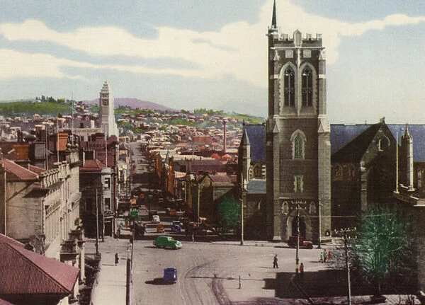 Tasmania: Murray Street, Hobart (colour photo)