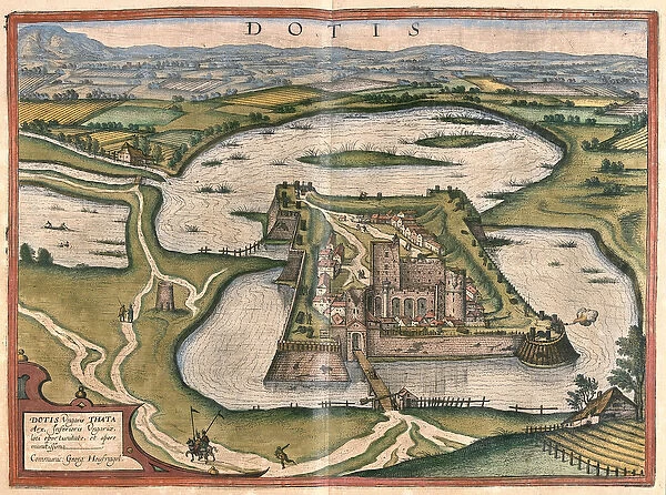 Tata, Hungary (engraving, 1572-1617)