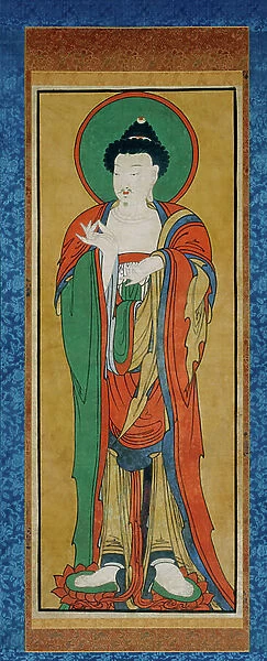 Tathagata Buddha, late 1800s (hanging scroll; ink and colour on paper)