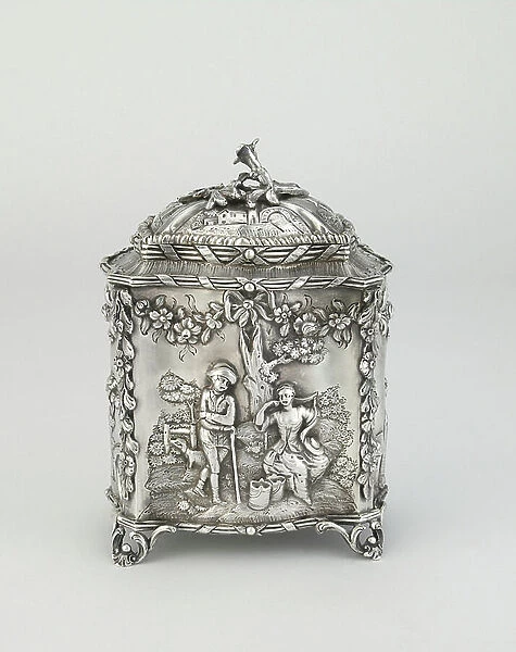 Tea canister, 1768-1769 (silver)