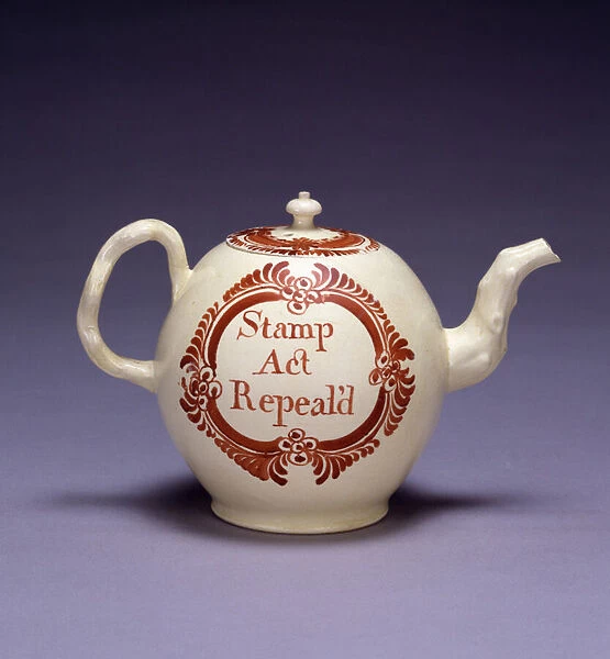 Teapot Stamp Act Repeal d, Cockhill Pit Factory