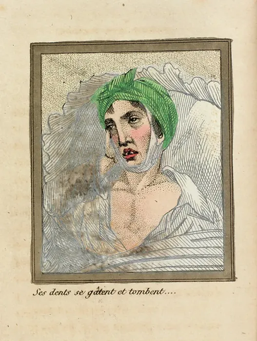 Framed Print : His teeth rot and fall out