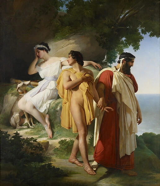 Telemachus and Eucharis, 1824 (oil on canvas)