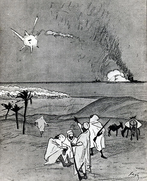 Tell me, brother, is that the star over Bethlehem, from Simplicissimus magazine, 1911 (litho)